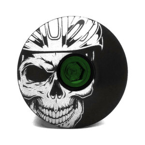 KustomCaps Headset Cap Cycling Skull (Black)
