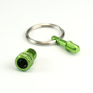 Valve Adapter (SV/AV) with Key Ring (Green)