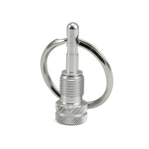 Valve Adapter (SV/AV) with Key Ring (Silver)