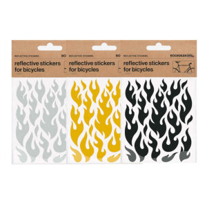 BOOKMAN Reflective Stickers Flames (19 pcs.)