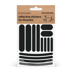 BOOKMAN Reflective Stickers Strips (Black)