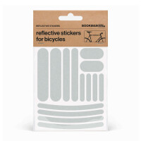 BOOKMAN Reflective Stickers Strips (White / Silver)