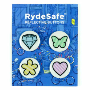 Rydesafe Reflective Buttons / Pins / Badges (1 pcs. /...