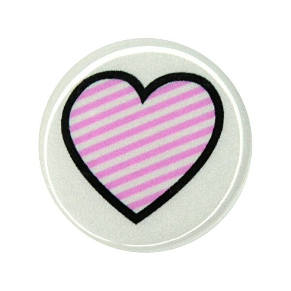 1x Heart (pink)