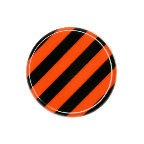 1x Verkehrszeichen (schwarz/orange)